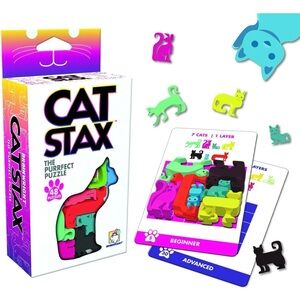 Brainwright Cat Stax The Purrfect 48 Puzzle Game